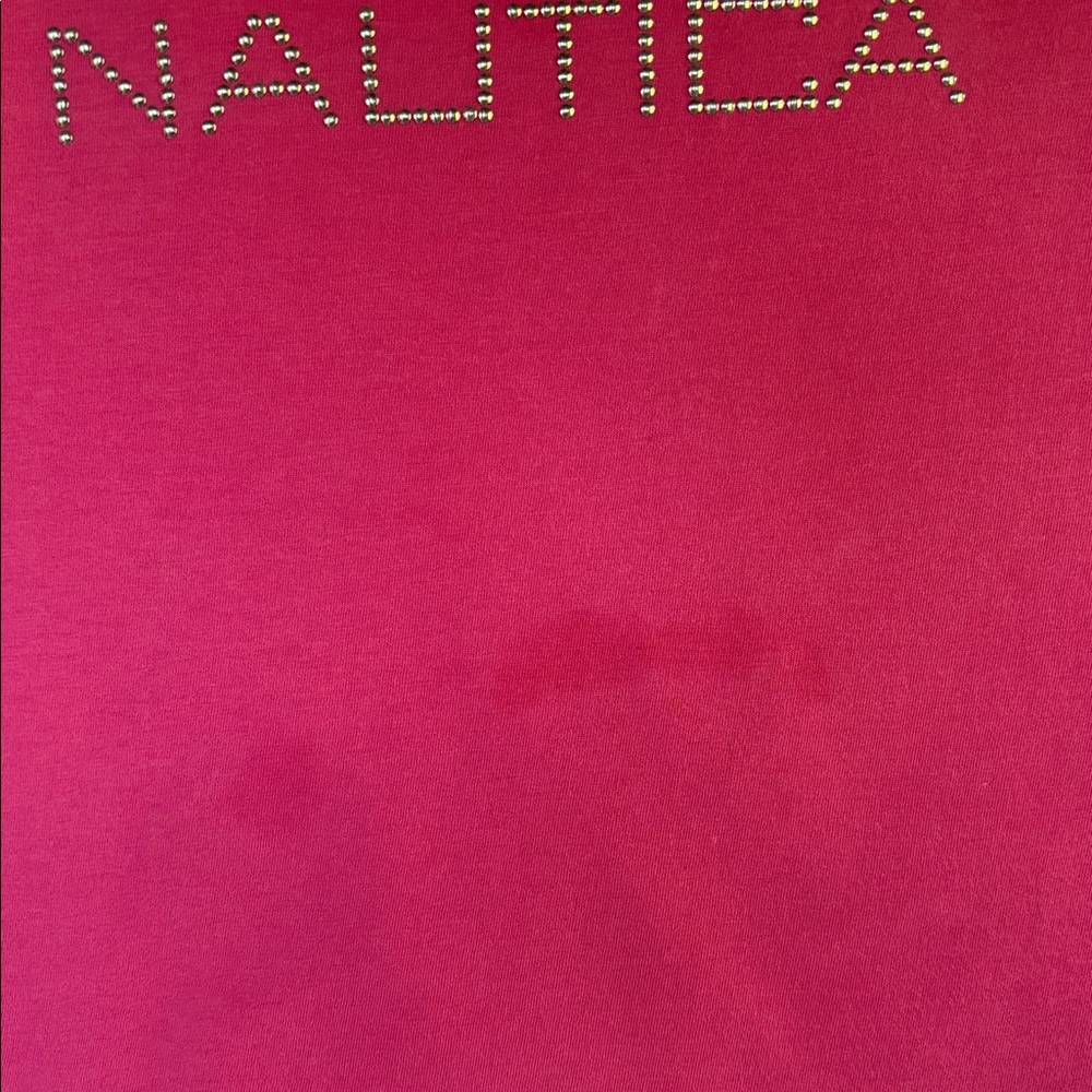 PRE-LOVED NAUTICA WOMEN’s PINK SHORT SLEEVE TEE- SIZE LARGE - Picture 8 of 12